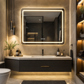 LED Bathroom Mirror – Smart Touch Sensor Vanity Mirror with Adjustable Lighting & Anti-Fog Technology Premium