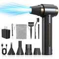 Cordless Electric Air Duster – Rechargeable High-Speed Air Blower with Brushless Motor, 3-Speed Settings & Multiple Nozzles