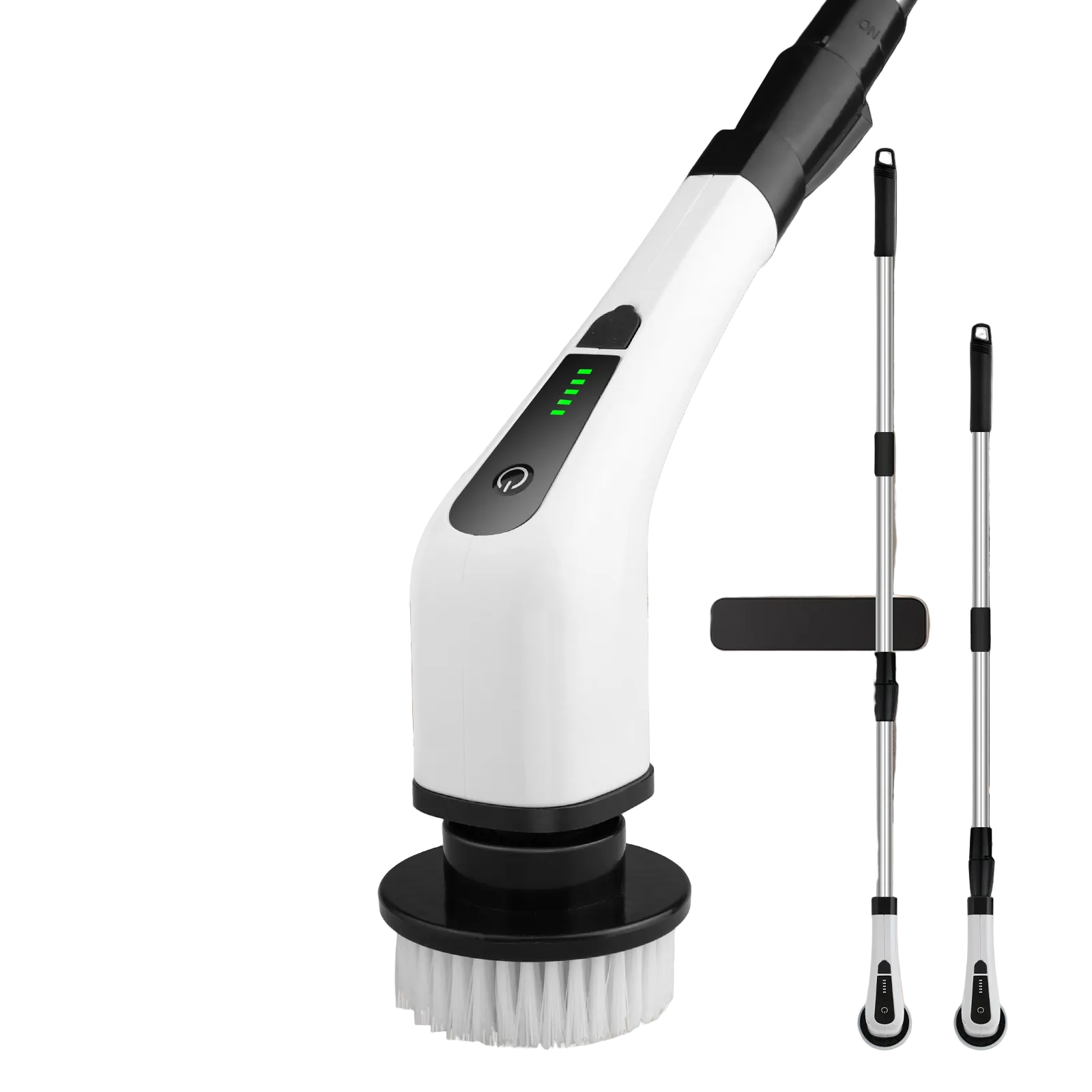 Cordless Electric Spin Scrubber – Rechargeable Power Cleaning Brush with 8 Replaceable Brush Heads & Adjustable Extension Handle