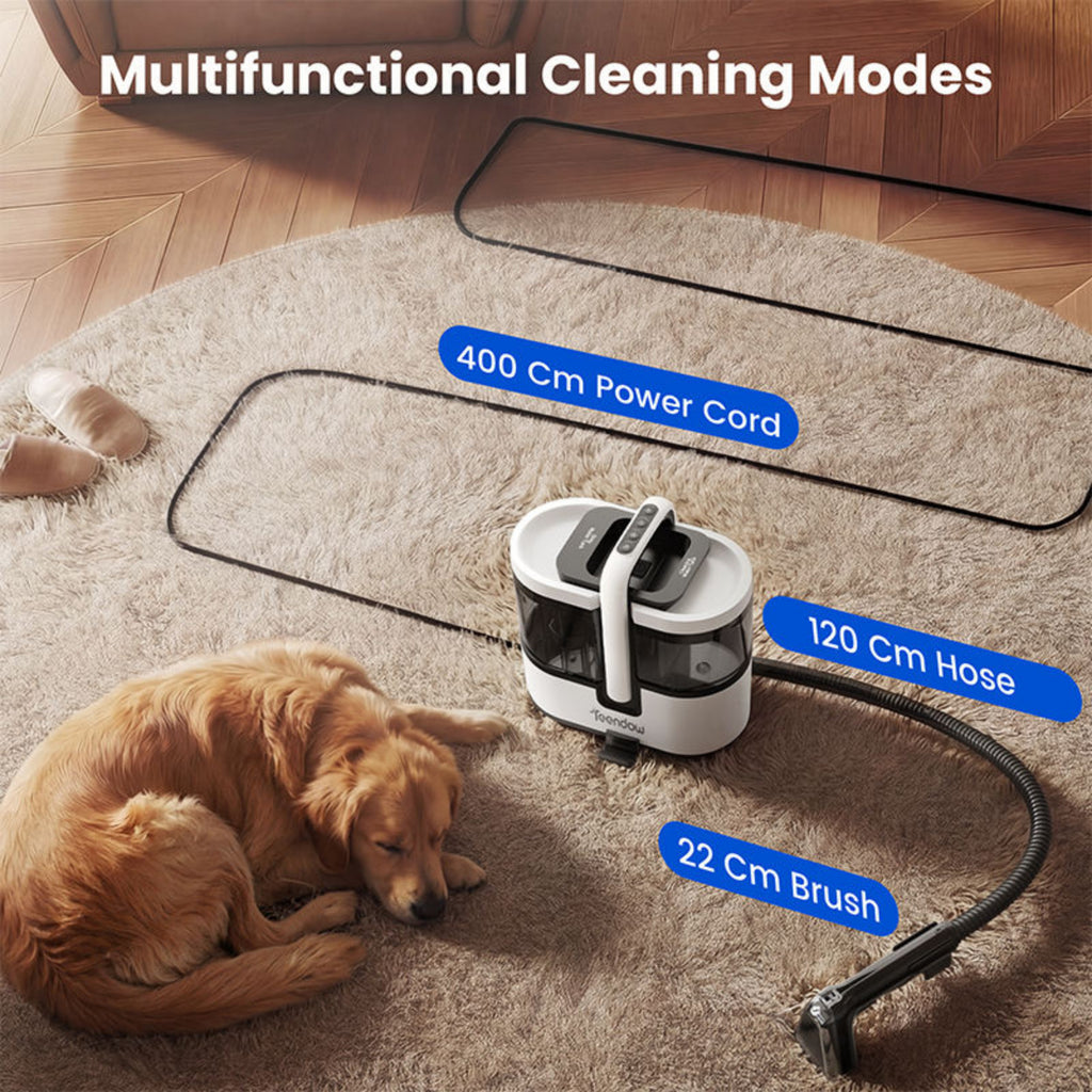 Portable Carpet & Upholstery Cleaner – Powerful Spot & Stain Remover with Strong Suction for Carpets, Rugs, Sofas & Car Interiors