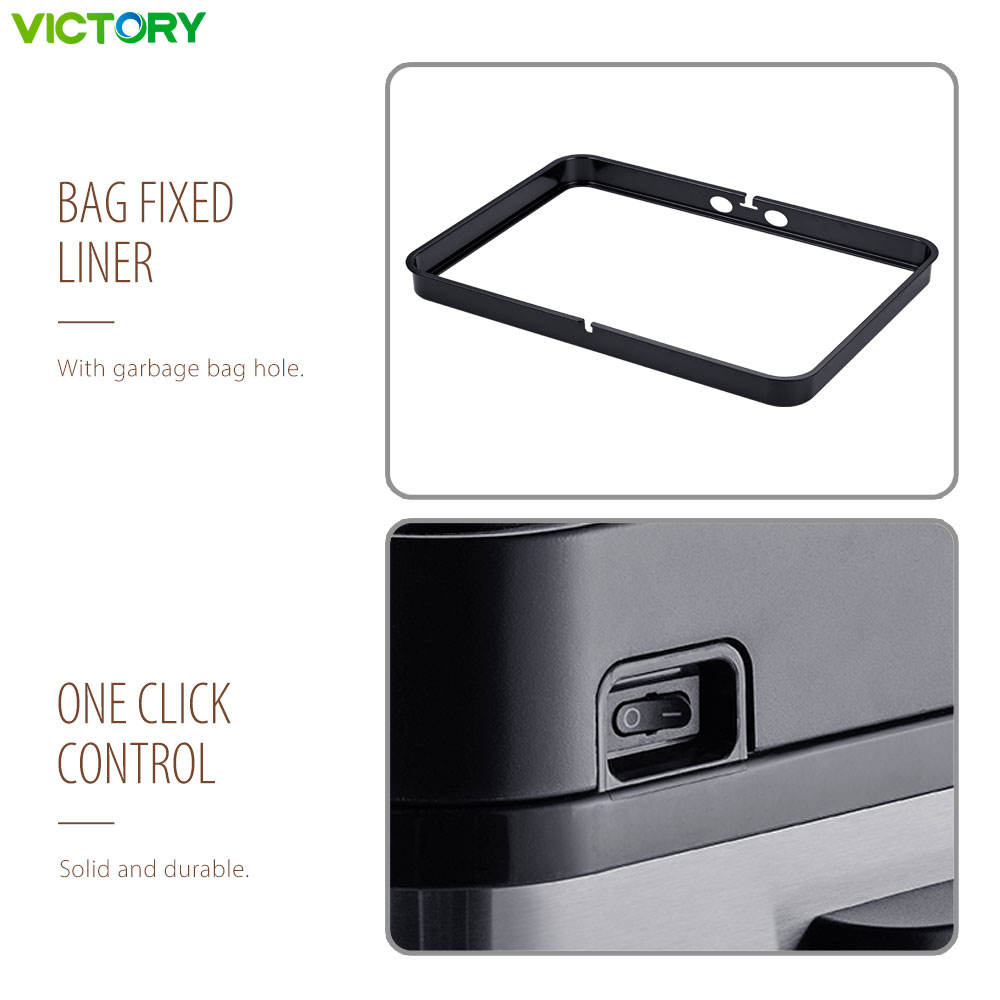 80L Smart Motion Sensor Trash Can – Touchless Automatic Waste Bin with Dual Compartments for Dry & Wet Waste